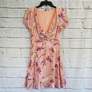 Lulus midi florever dress flor short sleeved